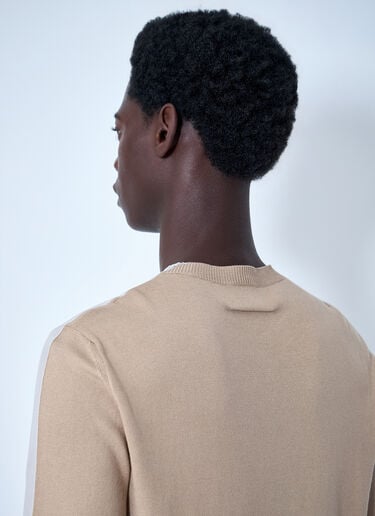 MM6 Maison Margiela Fine Knit Crewneck Sweater Beige mmm0164004