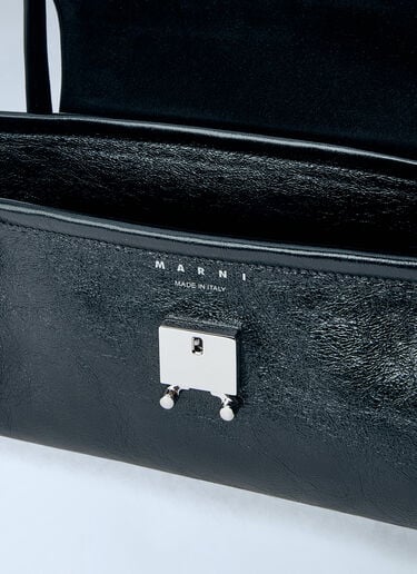 Marni Trunkette Leather Shoulder Bag Black mni0266012