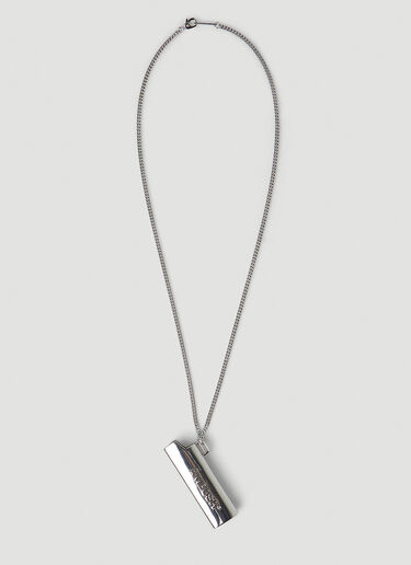 Ambush Logo Lighter Case Necklace Silver amb0148040