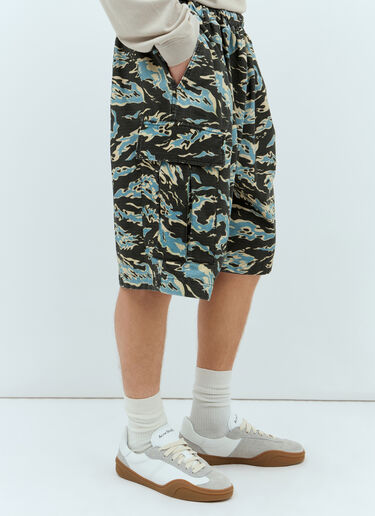Acne Studios Printed Ripstop Shorts Black acn0157010