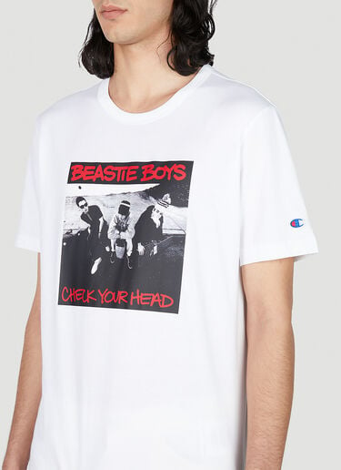 Champion x Beastie Boys Check Your Head T-Shirt White cha0152005