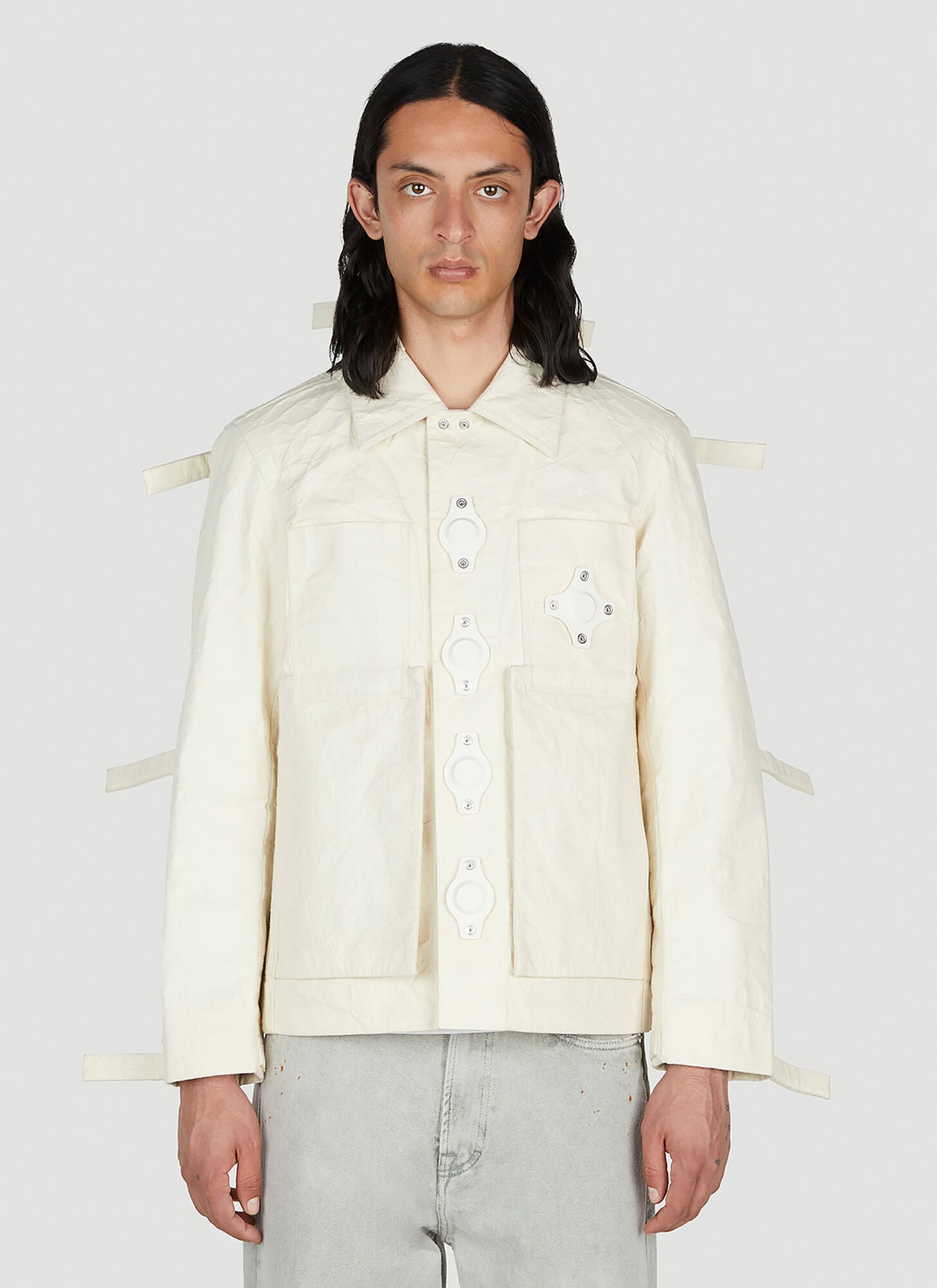 Shop Craig Green Worker Jacket In White