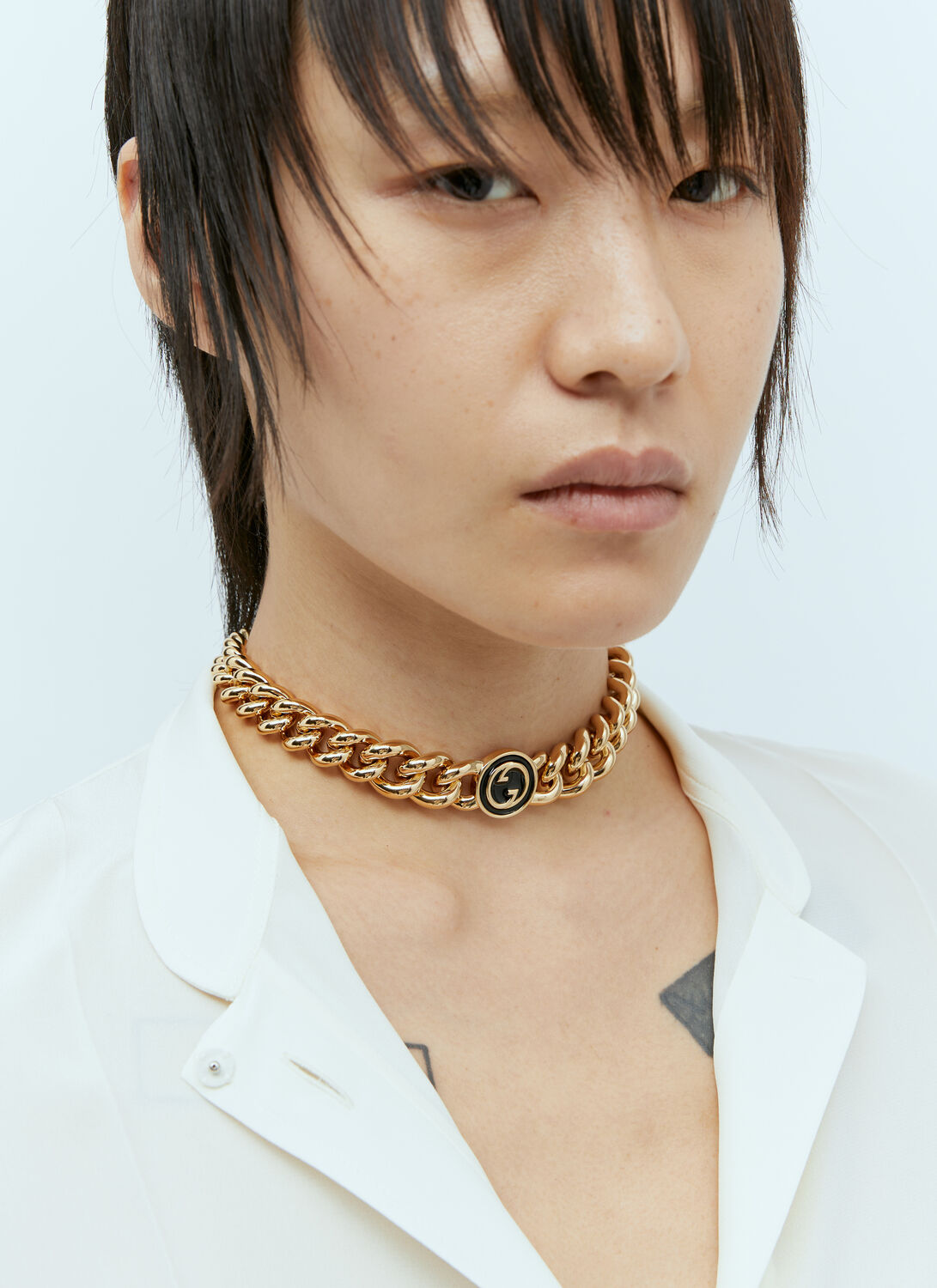 Shop Gucci Blondie Chain Necklace In Gold