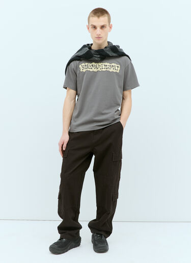 Brain Dead Brain Growth Tシャツ  グレー bra0154012