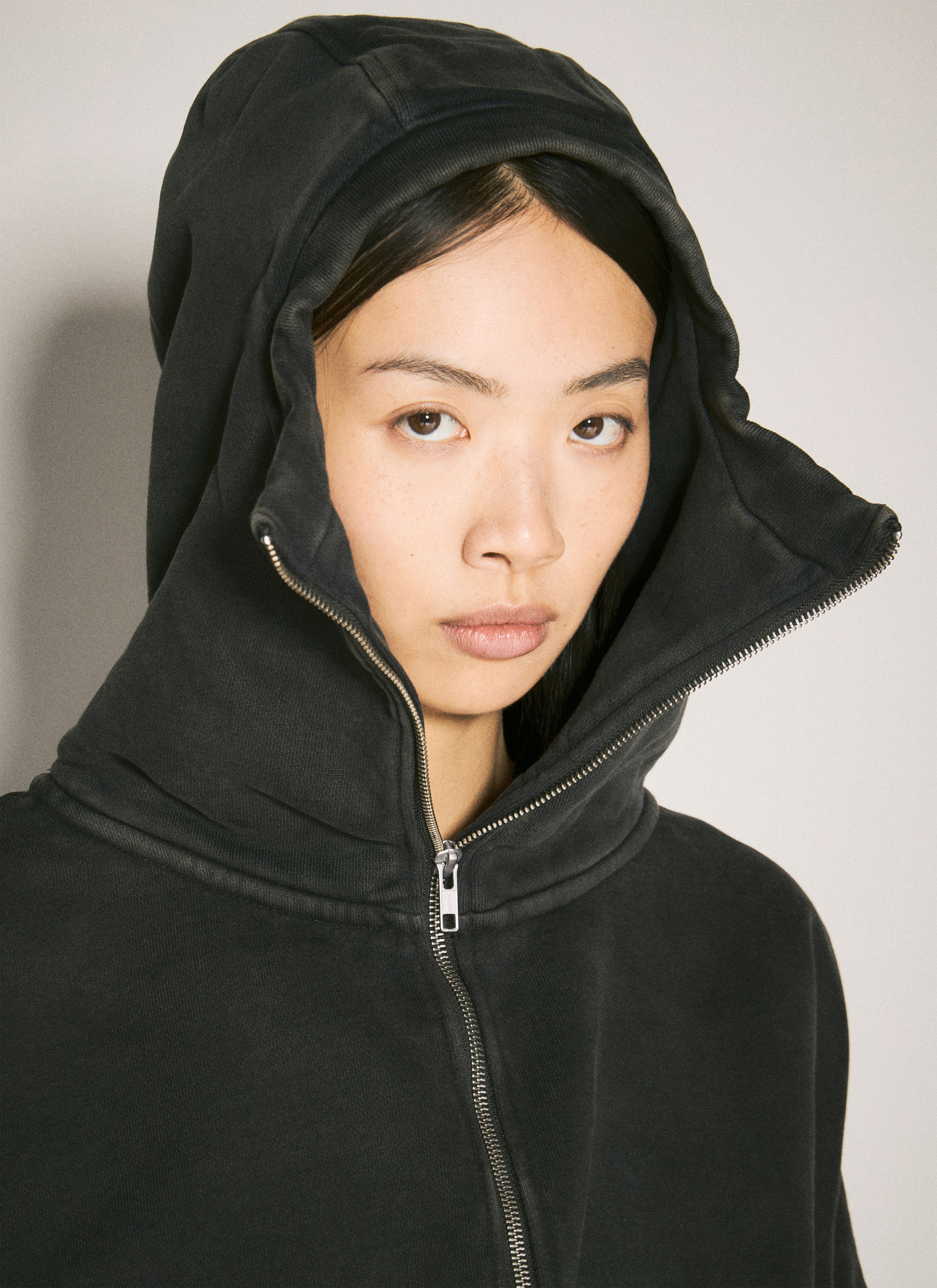 Entire Studios Women's' Cropped Full-Zip Hooded Sweatshirt