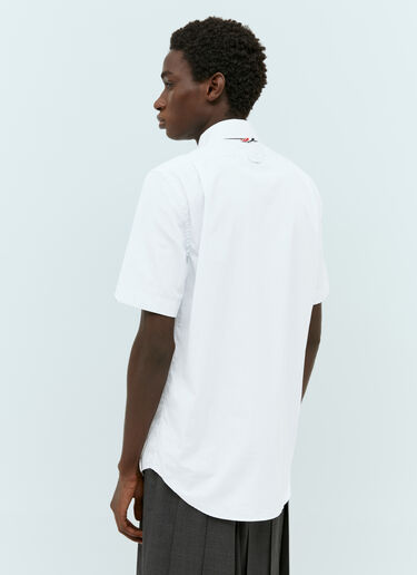 Thom Browne Tie Placket Short Sleeve Shirt White thb0154006