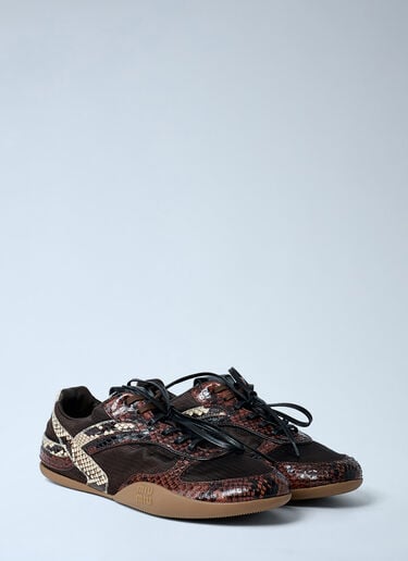 Gymnasium Sneakers Miu Miu Gymnasium Sneakers Brown miu0262014