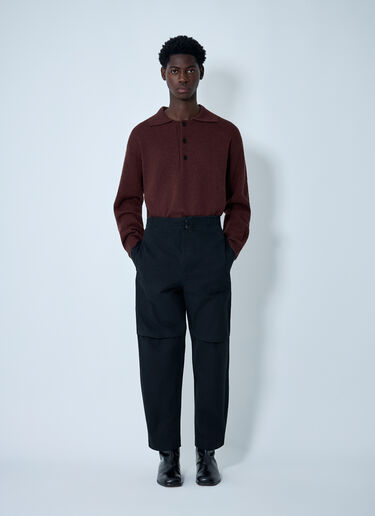 MHL by Margaret Howell Press Stud Pants Black mhl0162007