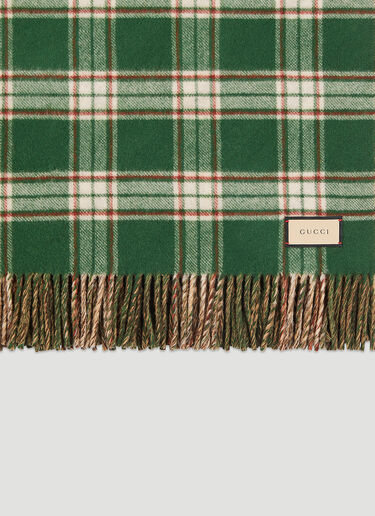 Gucci GG Tartan Blanket Green wps0670145