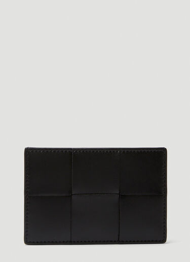 Bottega Veneta Intreccio Card Holder Black bov0149056