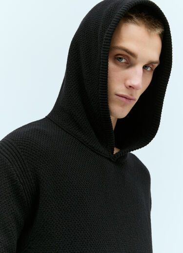 Wool Hooded Sweatshirt Moncler Wool Hooded Sweatshirt Black mon0158031