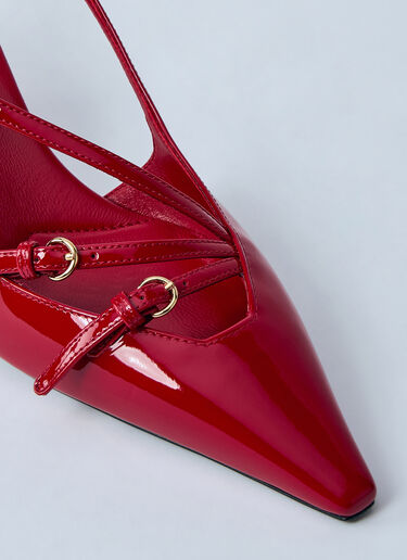 Miu Miu Décolleté Slingback Heels Red miu0260062