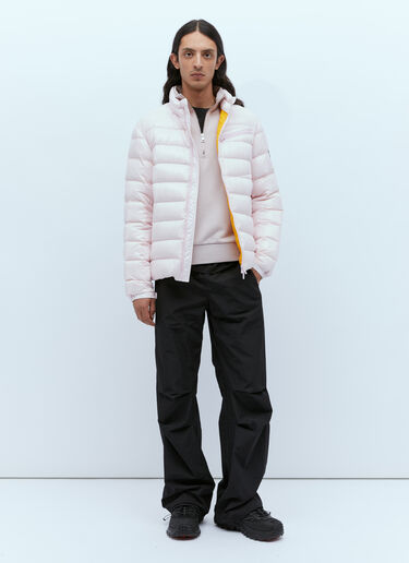 Moncler 徽标贴饰半拉链运动衫 粉色 mon0155009