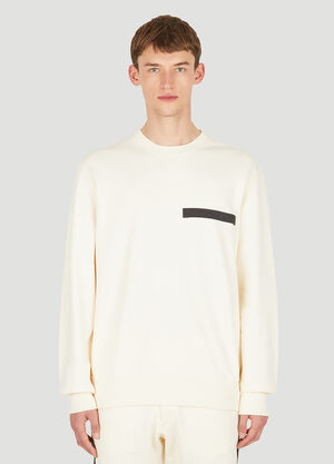 Alexander McQueen Logo Patch Sweatshirt Cream amq0150002