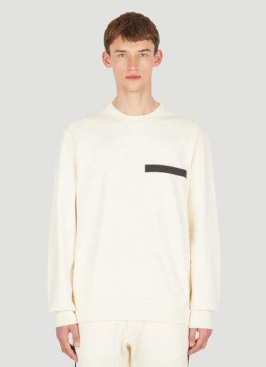 Alexander McQueen 徽标贴饰运动衫 乳白 amq0150002