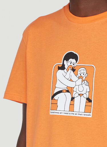LN-CC x Kyle Platts T 01 Health and Safety T-Shirt Orange kyl0342001