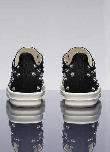 Rick Owens DRKSHDW Stud Denim Low Top Sneakers Black drk0154014