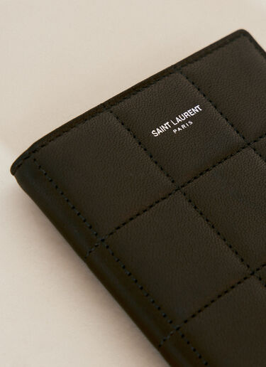 Paris Passport Case Saint Laurent Paris Passport Case Black sla0154072