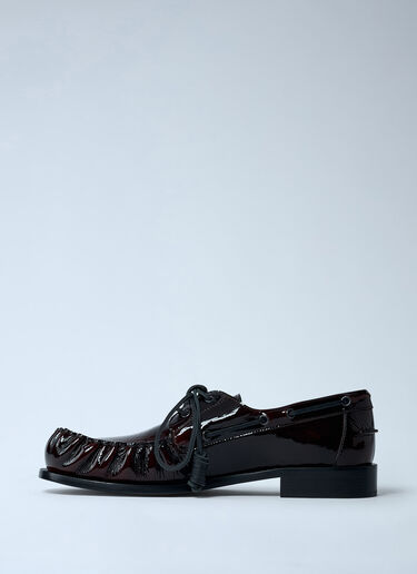 Dries Van Noten 漆皮系带鞋 深棕色 dvn0162035
