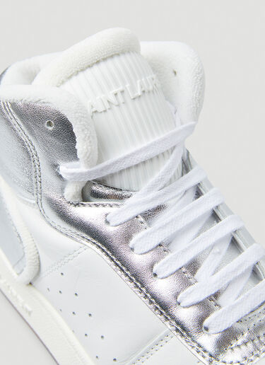 Saint Laurent SL/80 High Top Sneakers Silver sla0249112