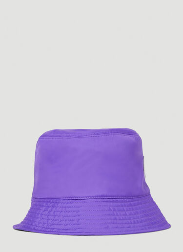 Moncler x Alicia Keys 徽标贴饰渔夫帽 紫色 mak0251007