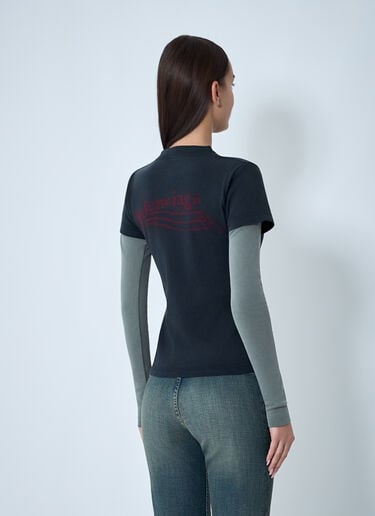 Double-Sleeve T-Shirt Balenciaga Double-Sleeve T-Shirt Black bal0262008