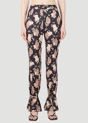 Rokh Floral Pants Black rok0251004