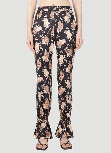 Rokh Floral Pants Black rok0251004