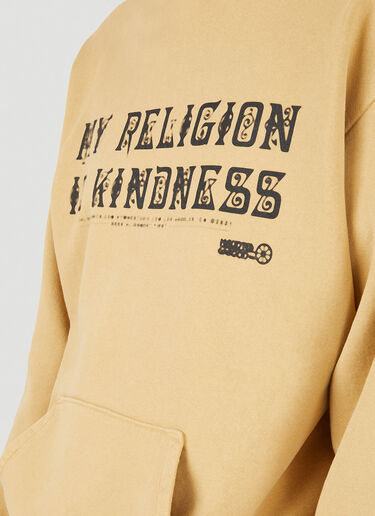 HYMNE x LN-CC x Online Ceramics Dear Hearts Hooded Sweatshirt Camel hym0146004