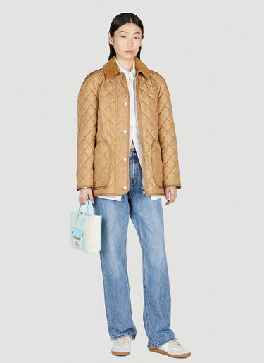 Burberry Quilted Jacket Camel bur0253007