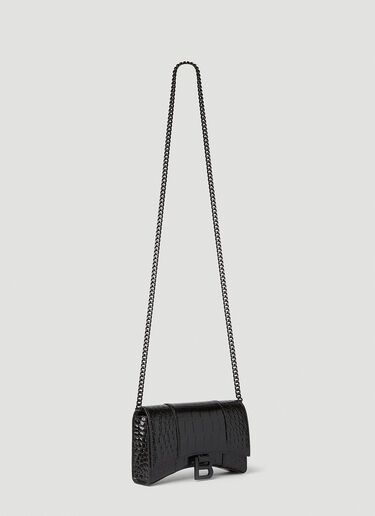 Balenciaga Hourglass Shoulder Bag Black bal0251110