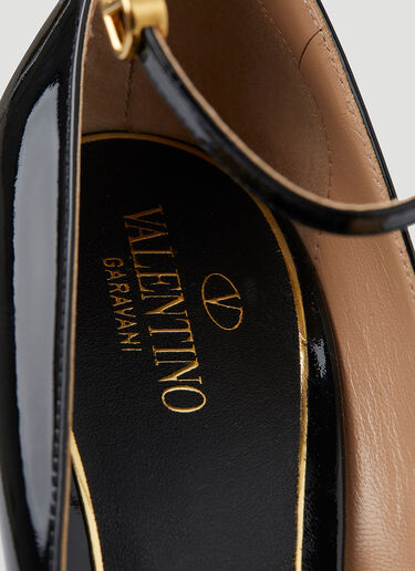 Valentino 玛丽珍厚底高跟鞋 黑色 val0249022