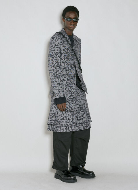 Comme des Garçons Homme Plus x Nike 하운즈투스 모노그램 블레이저 화이트 cgh0154002