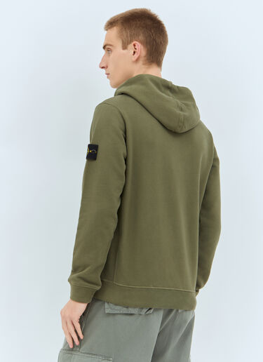 Stone Island Zip-Up Sweatshirt Green sto0158050