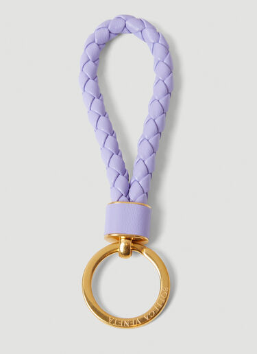 Bottega Veneta Intrecciato Key Ring Lilac bov0249047