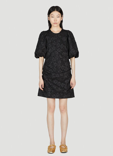 GANNI Jacquard Dress Black gan0253019