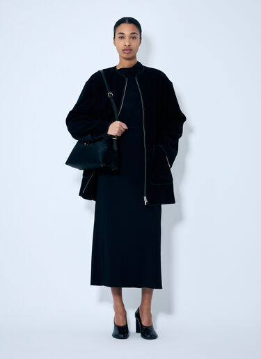 TOTEME Felted Wool-Blend Jacket Black tot0259039
