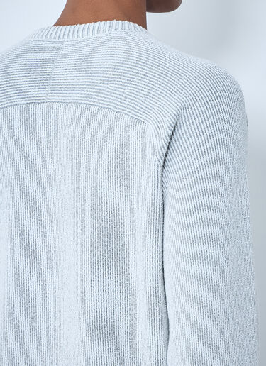 Stone Island Ribbed Knit Crewneck Sweater Grey sto0164073