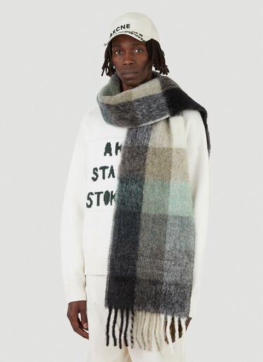 Check Scarf Acne Studios Check Scarf Green acn0346015