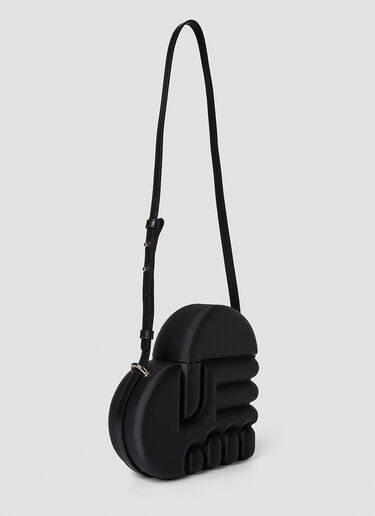 3D Logo Motif Shoulder Bag Ester Manas 3D Logo Motif Shoulder Bag Black est0250012
