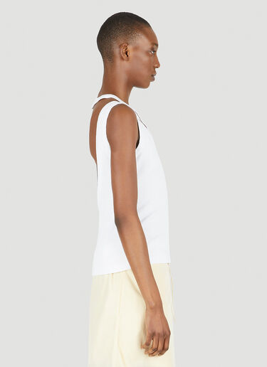 MM6 Maison Margiela V-Neck Tank Top White mmm0248010