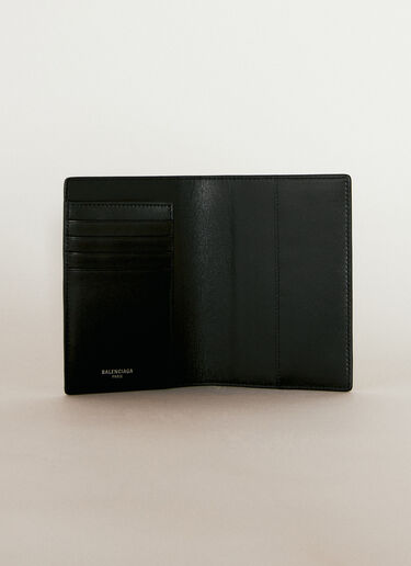 Balenciaga 凹纹徽标护照夹  黑色 bal0156018