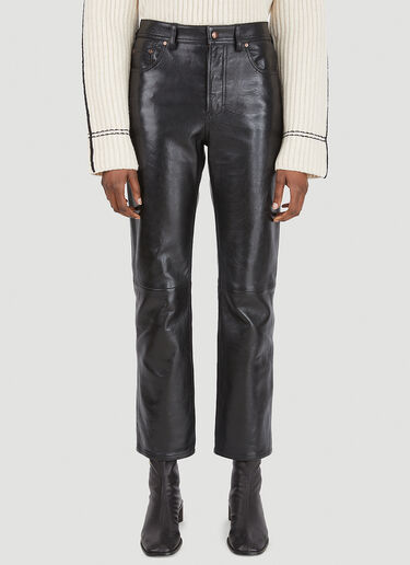Acne Studios Leather Pants Black acn0246040