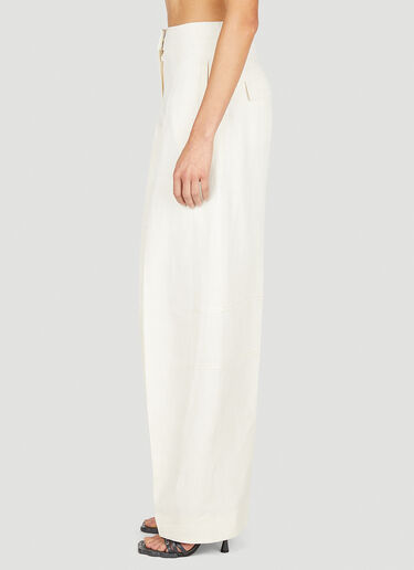 Jacquemus 르 판탈롱 플리다오 팬츠 크림 jac0251005