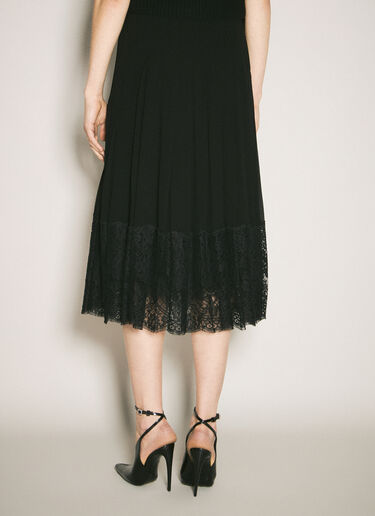 Dolce & Gabbana Pleated Skirt Black dol0258001