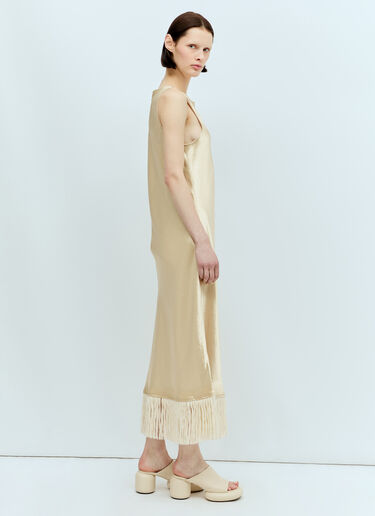 Song for the Mute Tank Satin Dress Beige sfm0256011