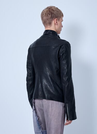 LN-CC® - Rick Owens: Leather Release Jacket - Black Rick Owens Leather Release Jacket Black ric0165049