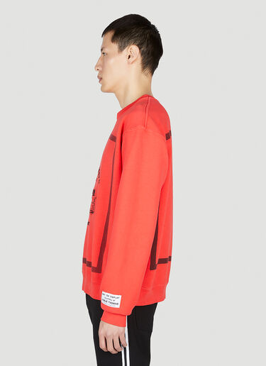 Gallery Dept. Musique Crew Neck Sweatshirt Red gdp0150038