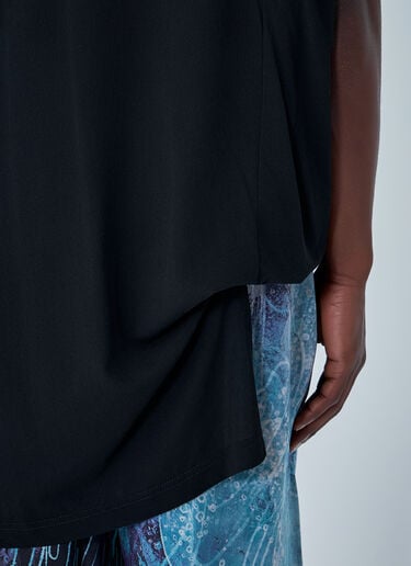 Yohji Yamamoto Diorama Jersey Asymmetry Hem T-Shirt Black yoy0164004