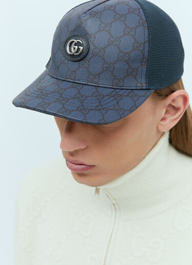 Gucci GG Supreme Baseball Cap Navy guc0155119